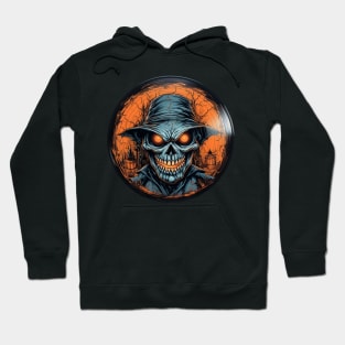 Halloween Vinyl Record Zombie Hoodie